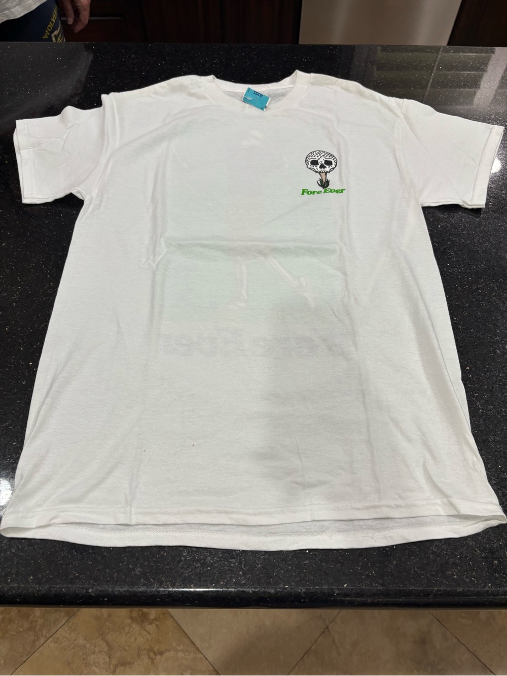 Fore Ever Golf Golfer Graphic Tee - Forever Skull Design Medium NWT